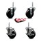 Service Caster 35 Inch Phenolic Wheel Swivel 34 Inch Threaded Stem Caster Set 2 Brakes SCC SCC-TS20S3514-PHS-34212-2-TLB-2 - alternate 4